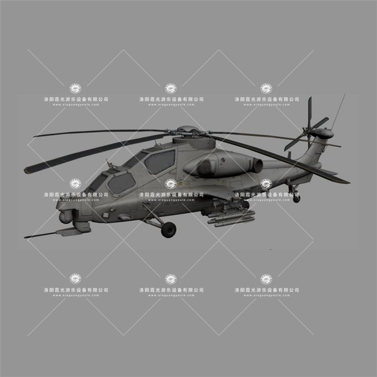 唐山武装直升机3D模型